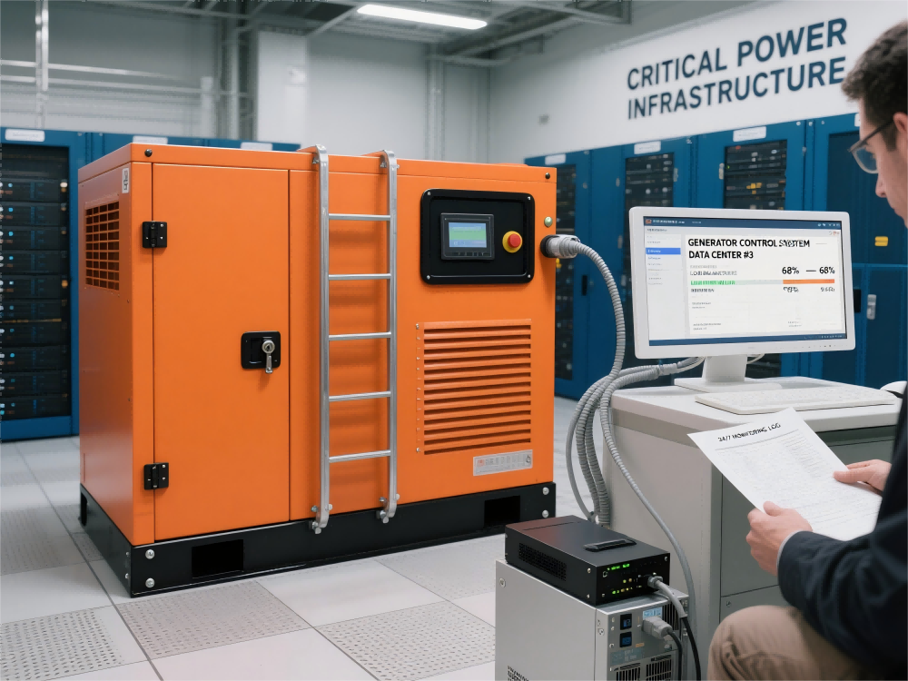 How to connect a computer to a generator?